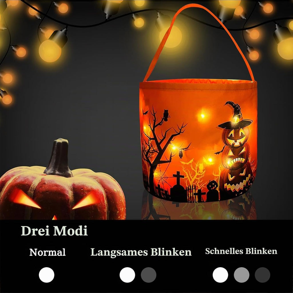 Halloween Süßigkeiten Eimer, Handtasche Für Süßes Oder Saures, Kürbis Candy Tüten Für Kinder, Geschenktasche Für Party