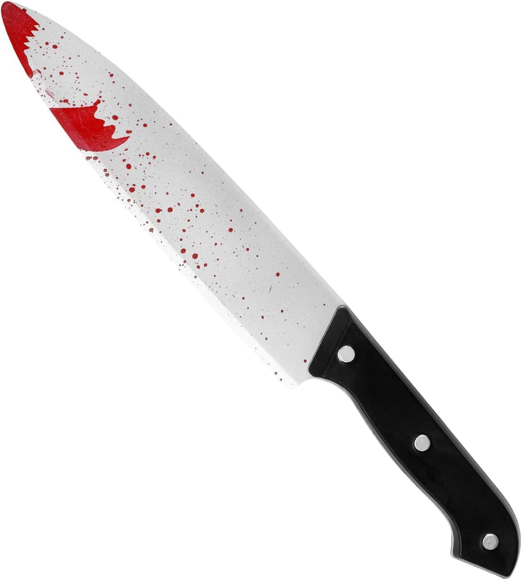 Halloween Kostüm Prop Blutiges Messer, 30Cm Kunststoff Halloween Blutiges Messer, Blutspritzer Design Für Halloween Party Kostüm