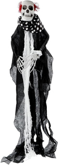 Folat 23905 Halloween Deko - Hängedekoration - Clownskelett - Halloween - 30 X 85 Cm - Gruseliges Horror Decoration Für Halloween-Dekorationen Spukhaus & Halloween Party, Schwarz