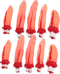 Halloween Gefälschte Finger, 10 Stück Blutig Gefälschte Finger Requisiten Künstliche Blutige Körperteile Horror Blutig Getrennten Hand Arm Halloween Requisit Für Halloween Party