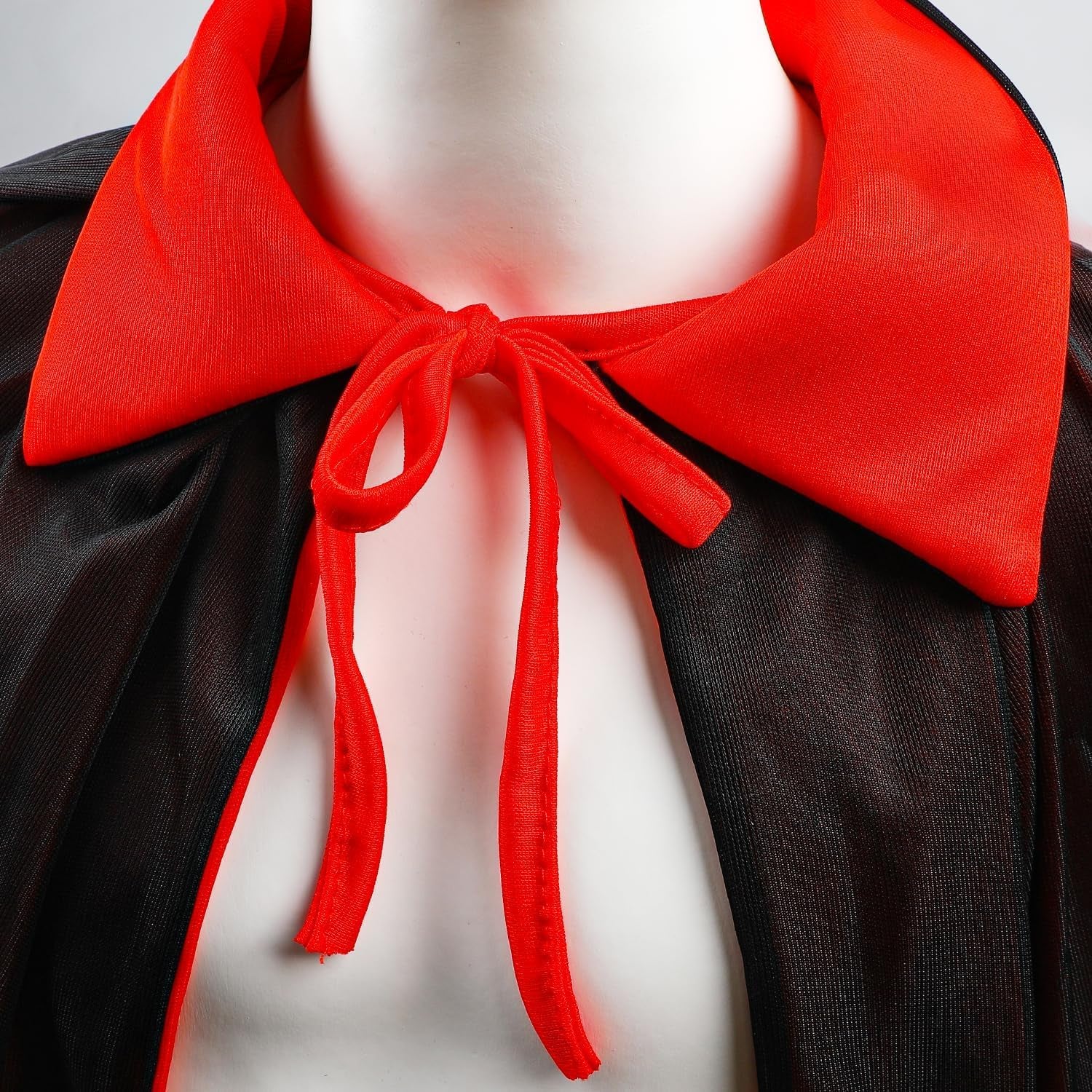 Halloween Vampir Umhang,Teufel Kostüm Kinder,Schwarz Rot Halloween-Umhang Für Karneval Cosplay Halloween Erwachsene Kinder(140Cm)