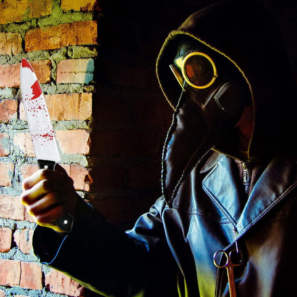 Halloween Kostüm Prop Blutiges Messer, 30Cm Kunststoff Halloween Blutiges Messer, Blutspritzer Design Für Halloween Party Kostüm