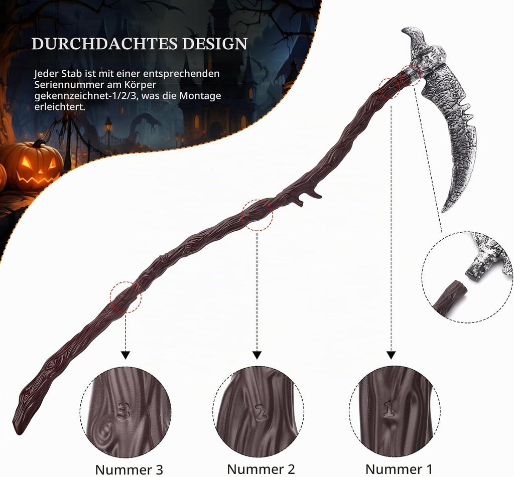 Halloween Kostüm Sensenmann Mädchen - Gespensterprinzessin Kostüm Mit Sense Schwarz Halloween Kostüm Kinder Reaper Kostüm Für Halloween Karnevals Cosplay