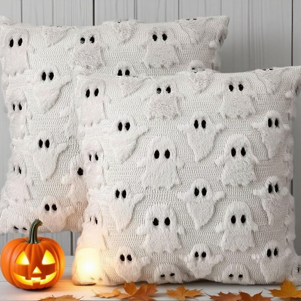Halloween Kissenbezug,50X50Cm Ghosts of Halloween Kissen Cover,Kissenbezüge
