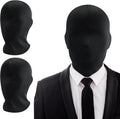 2 Stück Vollgesichtsmaske Halloween Schwarz Vollgesichtsmaske Spandex