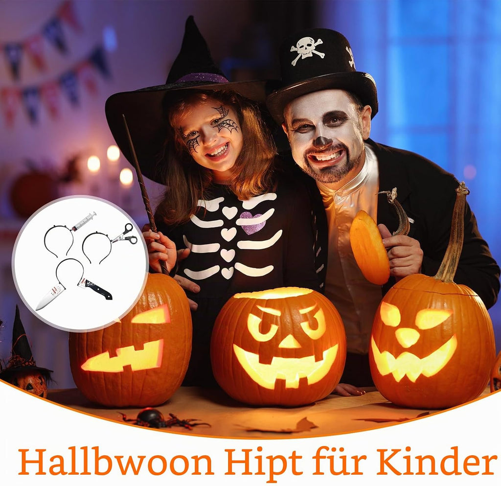 Halloween Haarreif,3Pcs Halloween Kopfschmuck,Blutige Kopfschmuck, Halloween Haarschmuck Für Damen, Halloween Kostüm Accessoire Für Herren Bei Der Halloween Party