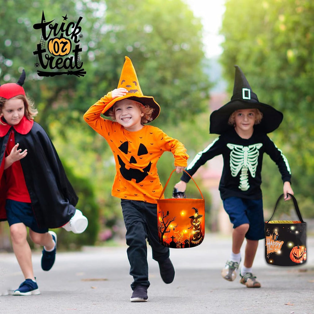 Halloween Süßigkeiten Eimer, Handtasche Für Süßes Oder Saures, Kürbis Candy Tüten Für Kinder, Geschenktasche Für Party