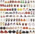 110 Stück 55 Paar Halloween-Charms Gold-Emaille-Schmuckanhänger Für Halloween-Ohrringe, Armbänder, Halsketten, Bastelarbeiten