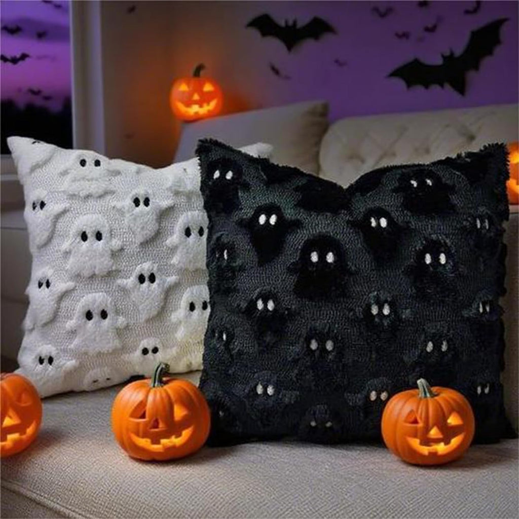 Halloween Kissenbezug,50X50Cm Ghosts of Halloween Kissen Cover,Kissenbezüge