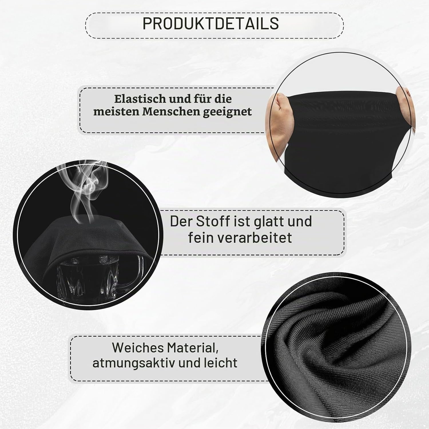 2 Stück Vollgesichtsmaske Halloween Schwarz Vollgesichtsmaske Spandex
