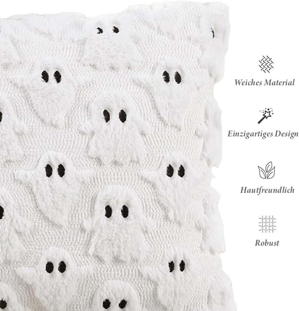 Halloween Kissenbezug,50X50Cm Ghosts of Halloween Kissen Cover,Kissenbezüge