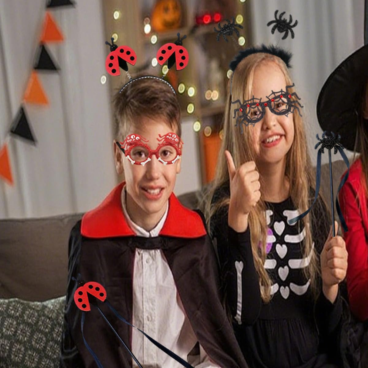 XILEPINAN 3 Stück Halloween Haarreif, Halloween Stirnbandanzug, Halloween Kopfschmuck, Geeignet Für Erwachsene Und Kinder, Für Party Karneval Kostüm Party