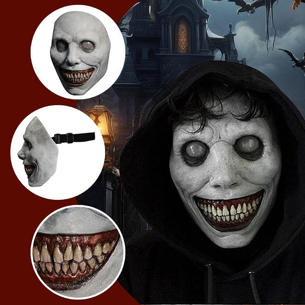 Halloween Gruselige Maske, Gruseliger Halloween Demon, Halloween Party Kostüm Partylatex Maske Für Karneval Fasching Cosplay Requisiten Für Damen Herren