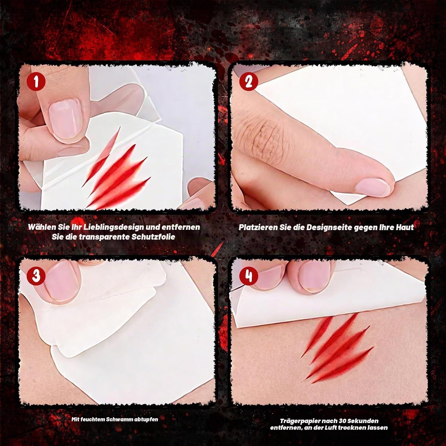 Halloween Kostüm Herren Damen, Halloween Masken Horror Hasen Maske Set