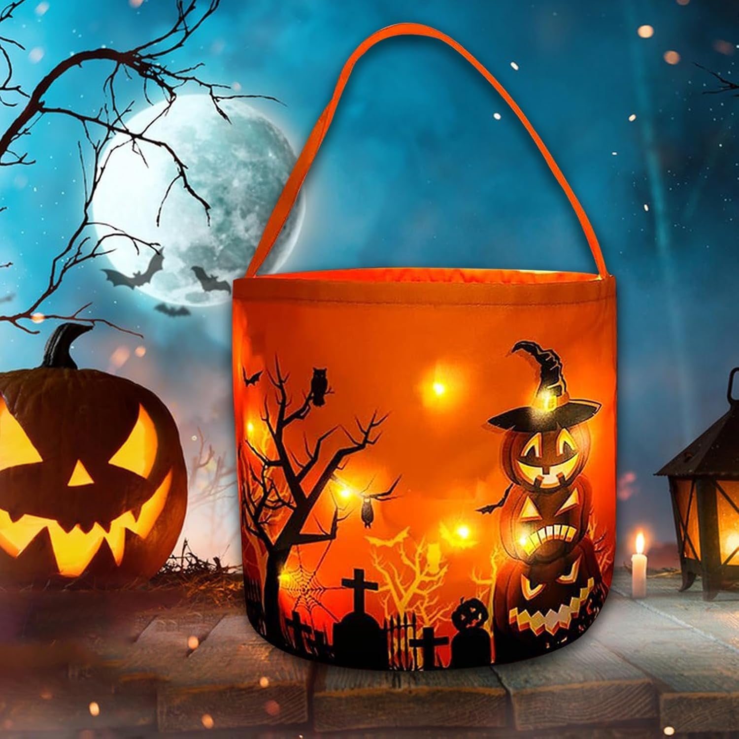 Halloween Süßigkeiten Eimer, Handtasche Für Süßes Oder Saures, Kürbis Candy Tüten Für Kinder, Geschenktasche Für Party