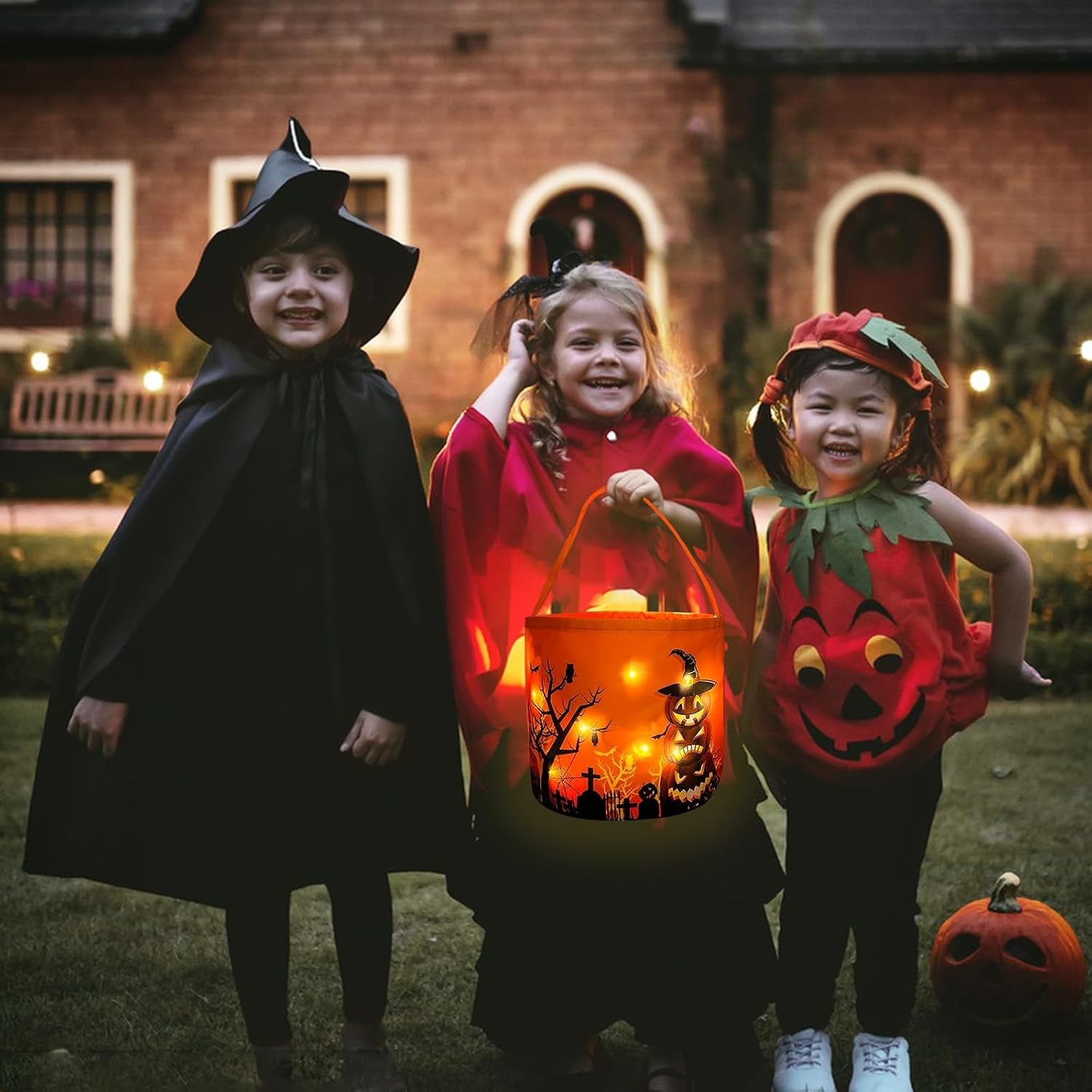 Halloween Süßigkeiten Eimer, Handtasche Für Süßes Oder Saures, Kürbis Candy Tüten Für Kinder, Geschenktasche Für Party