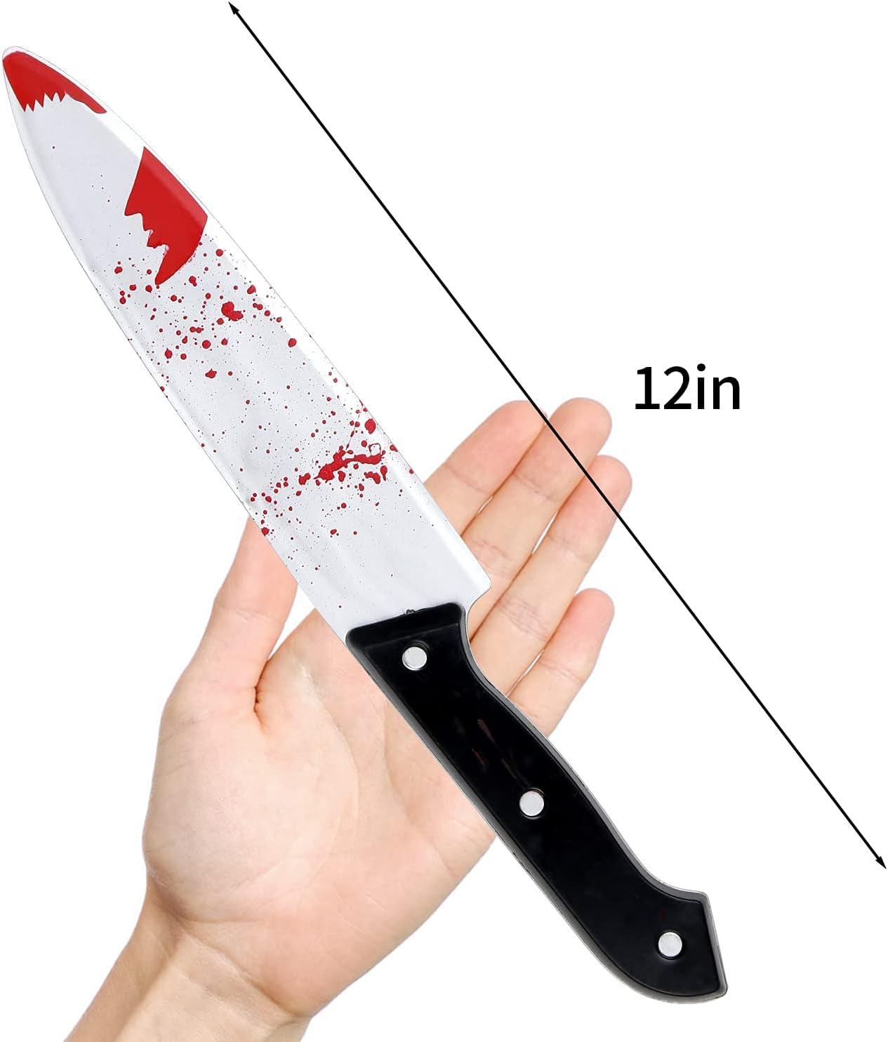 Halloween Kostüm Prop Blutiges Messer, 30Cm Kunststoff Halloween Blutiges Messer, Blutspritzer Design Für Halloween Party Kostüm