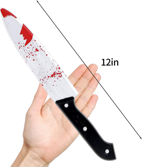 Halloween Kostüm Prop Blutiges Messer, 30Cm Kunststoff Halloween Blutiges Messer, Blutspritzer Design Für Halloween Party Kostüm