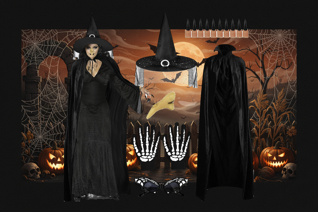 Zestaw Akcesoriów i Kostiumów Przebieranie na Halloween oraz Karnawał